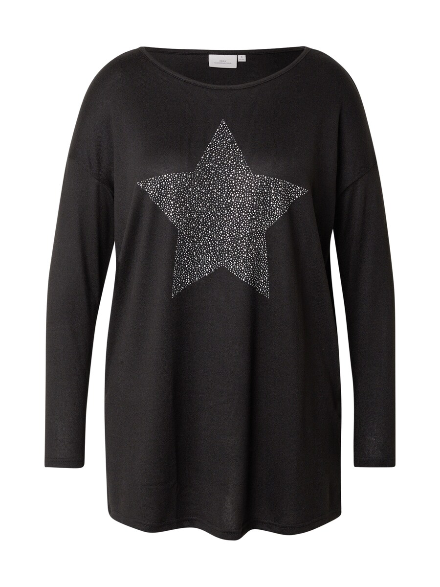 Лонгслив ONLY Carmakoma Shirt CARMalba, черный 
Лонгслив ONLY Carmakoma Shirt CARMalba, черный