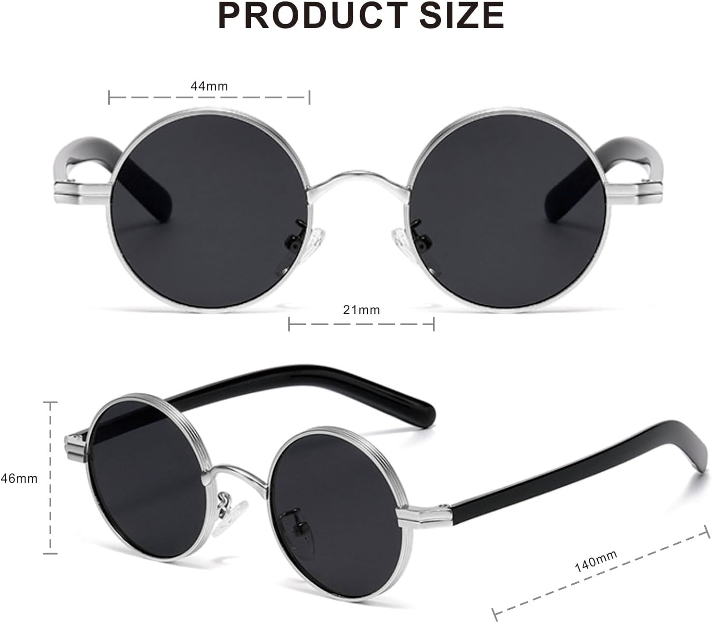 Солнцезащитные очки Kiduo Retro Small Round Sunglasses Metal Hippie Circle Style Sun Glasses for Men Women 9022 в стиле ретро, маленькие круглые, металлические, для мужчин и женщин Kyiduo, Silver/Black
Солнцезащитные очки Kiduo Retro Small Round Sunglasses Metal Hippie Circle Style Sun Glasses for Men Women 9022 в стиле ретро, маленькие круглые, металлические, для мужчин и женщин Kyiduo, Silver/Black