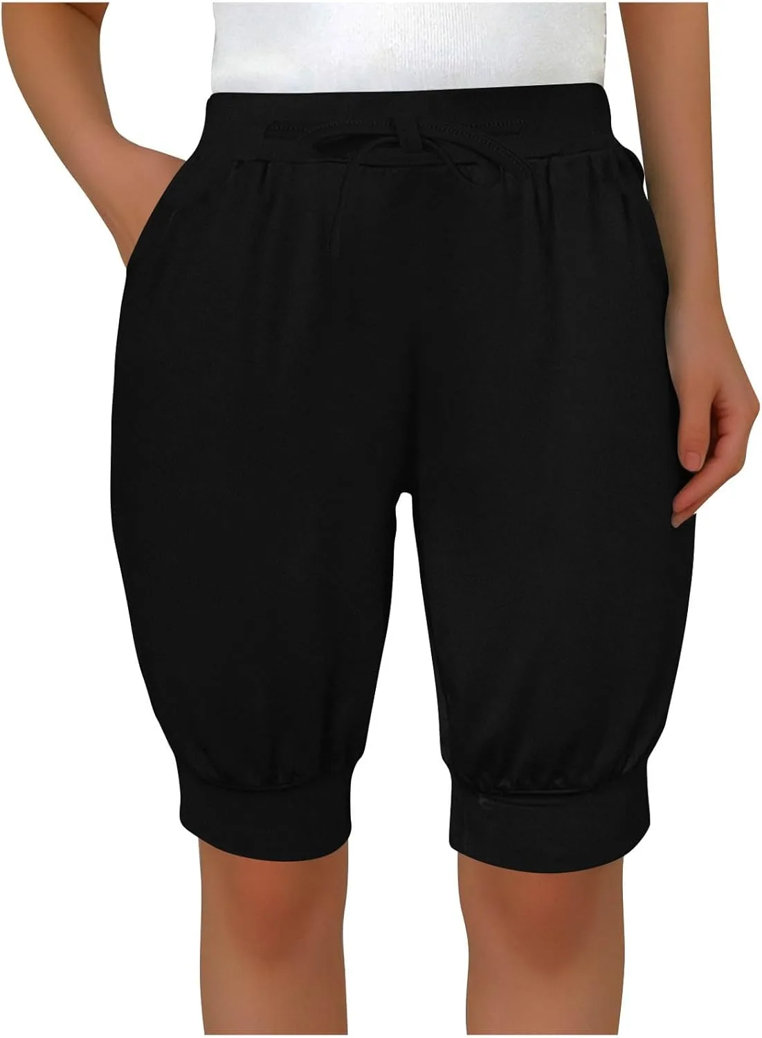 Женские капри JOAU для йоги с карманами и поясом на шнурке
Женские капри JOAU для йоги с карманами и поясом на шнурке