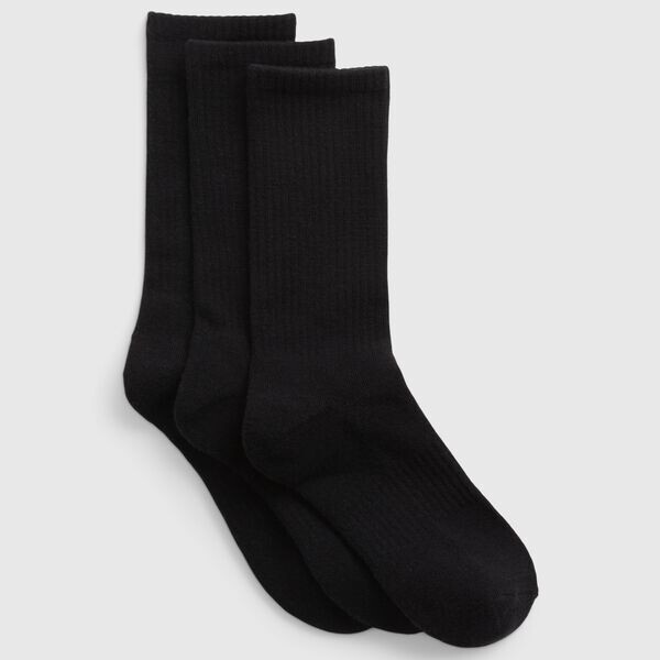 Упаковка из трех пар коротких эластичных носков Gap, черный
Упаковка из трех пар коротких эластичных носков Gap, черный