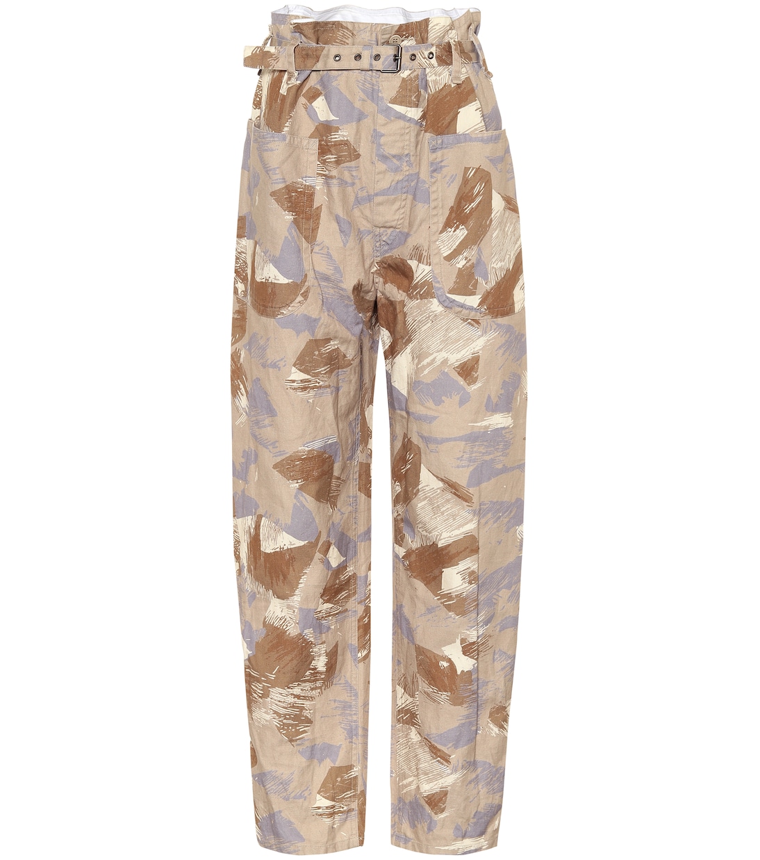 Брюки Iona с высокой талией из смесовой хлопковой ткани Isabel Marant, бежевый
Брюки Iona с высокой талией из смесовой хлопковой ткани Isabel Marant, бежевый