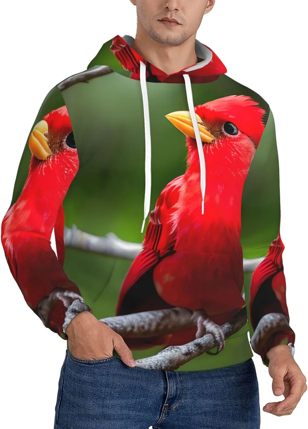 Мужская флисовая толстовка с капюшоном X-Large, мягкая, с карманом и принтом red Birds SamLng
Мужская флисовая толстовка с капюшоном X-Large, мягкая, с карманом и принтом red Birds SamLng