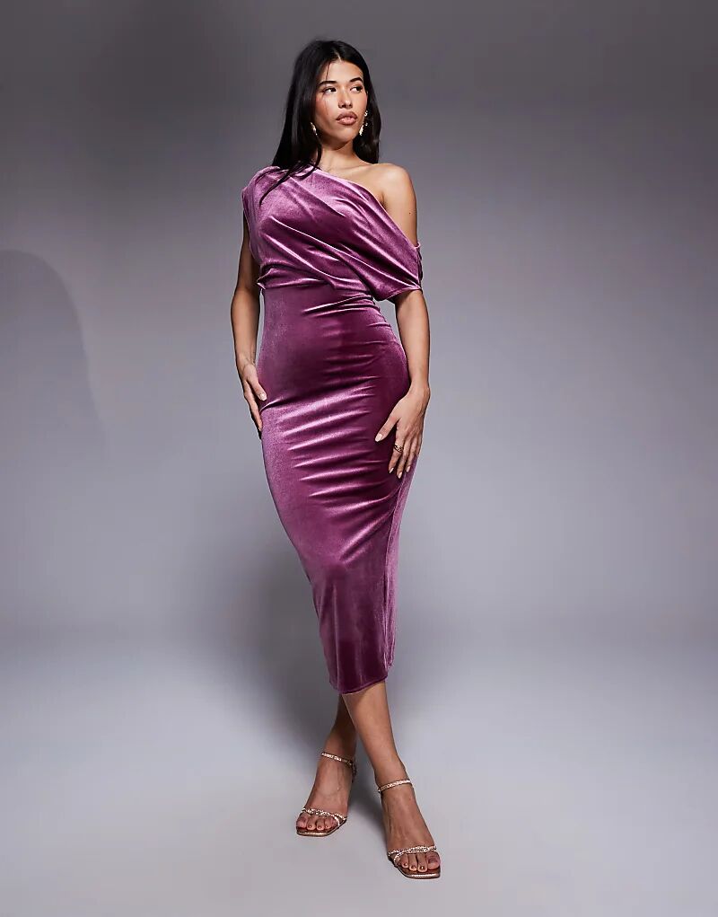 Бархатное платье миди с эффектным вырезом ASOS DESIGN в цвете «Темно-розовый»
Бархатное платье миди с эффектным вырезом ASOS DESIGN в цвете «Темно-розовый»