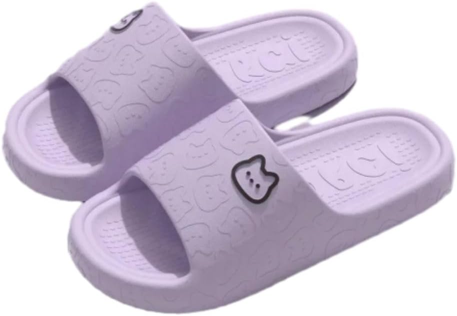 Летние тапочки irLocy для дома для женщин и мужчин, домашние тапочки для ванной, платформенные, нескользящие, с изображением медведя, мультяшные шлепанцы, пляжные сандалии для дома, фиолетовый
Летние тапочки irLocy для дома для женщин и мужчин, домашние тапочки для ванной, платформенные, нескользящие, с изображением медведя, мультяшные шлепанцы, пляжные сандалии для дома, фиолетовый