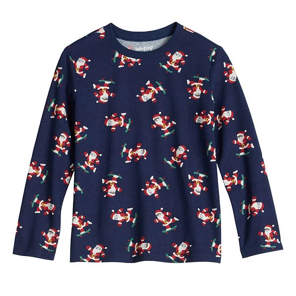 Детская футболка с длинным рукавом и принтом Санта-Клауса Jumping Beans
Детская футболка с длинным рукавом и принтом Санта-Клауса Jumping Beans