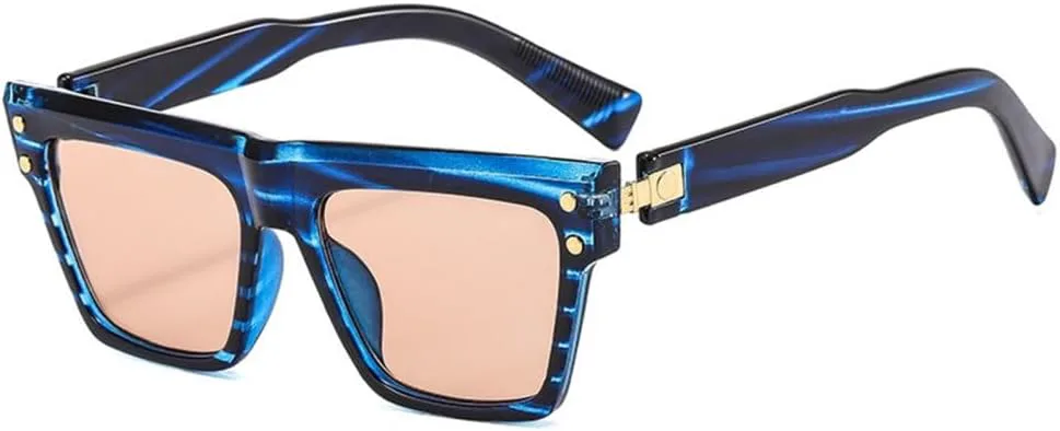 Солнцезащитные очки в полосатой оправе 2027 года для женщин, винтажные солнцезащитные очки для мужчин и женщин, защита от ультрафиолета UV400 MTZJH, Blue Stripe
Солнцезащитные очки в полосатой оправе 2027 года для женщин, винтажные солнцезащитные очки для мужчин и женщин, защита от ультрафиолета UV400 MTZJH, Blue Stripe