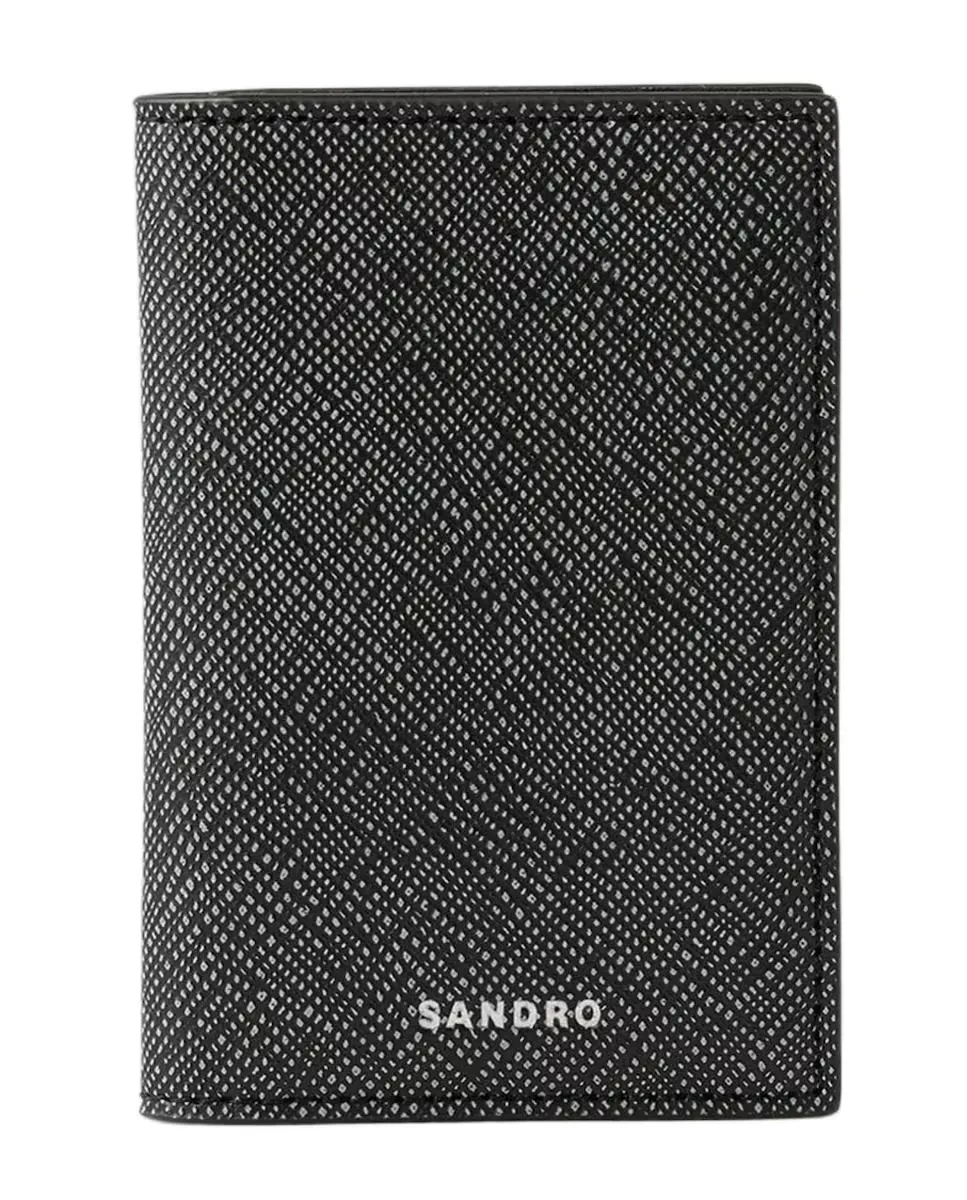 Мужской кожаный кошелек Sandro, чёрный 
Мужской кожаный кошелек Sandro, чёрный
