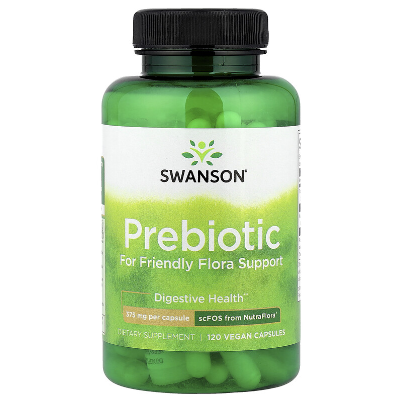 Swanson, Пребиотик для поддержки дружественной флоры, 120 веганских капсул (375 мг на капсулу)
Swanson, Пребиотик для поддержки дружественной флоры, 120 веганских капсул (375 мг на капсулу)