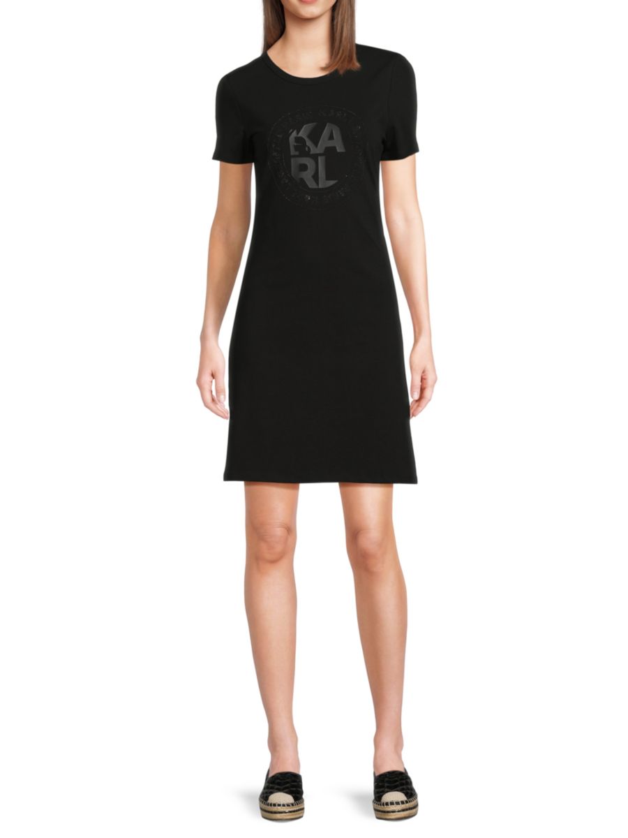 Футболка-мини из эластичного хлопка с логотипом Karl Lagerfeld Paris, черный
Футболка-мини из эластичного хлопка с логотипом Karl Lagerfeld Paris, черный