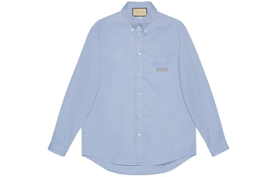 Рубашка мужская синяя Gucci, синий
Рубашка мужская синяя Gucci, синий