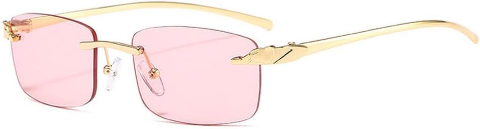 Винтажные уникальные солнцезащитные очки без оправы с леопардовым принтом, прямоугольные, женские, конфетных цветов, с прозрачными линзами, мужские солнцезащитные очки LXLHWN, Golden Pink
Винтажные уникальные солнцезащитные очки без оправы с леопардовым принтом, прямоугольные, женские, конфетных цветов, с прозрачными линзами, мужские солнцезащитные очки LXLHWN, Golden Pink