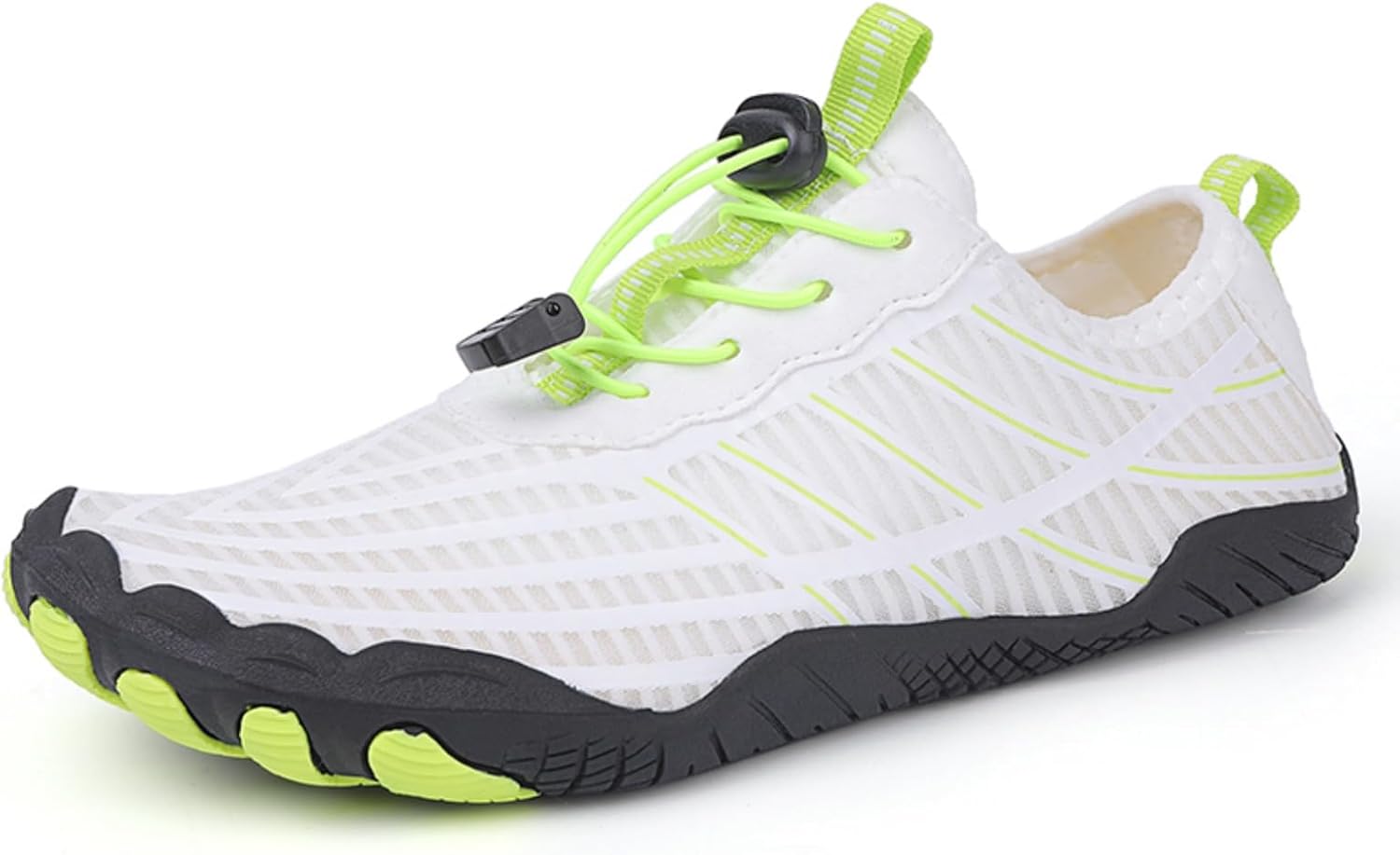 Стильные мужские быстросохнущие водные кроссовки, белые с неоново-зелеными вставками, с регулируемой шнуровкой, идеально подходят для водных видов спорта и пляжа Khwfjas
Стильные мужские быстросохнущие водные кроссовки, белые с неоново-зелеными вставками, с регулируемой шнуровкой, идеально подходят для водных видов спорта и пляжа Khwfjas