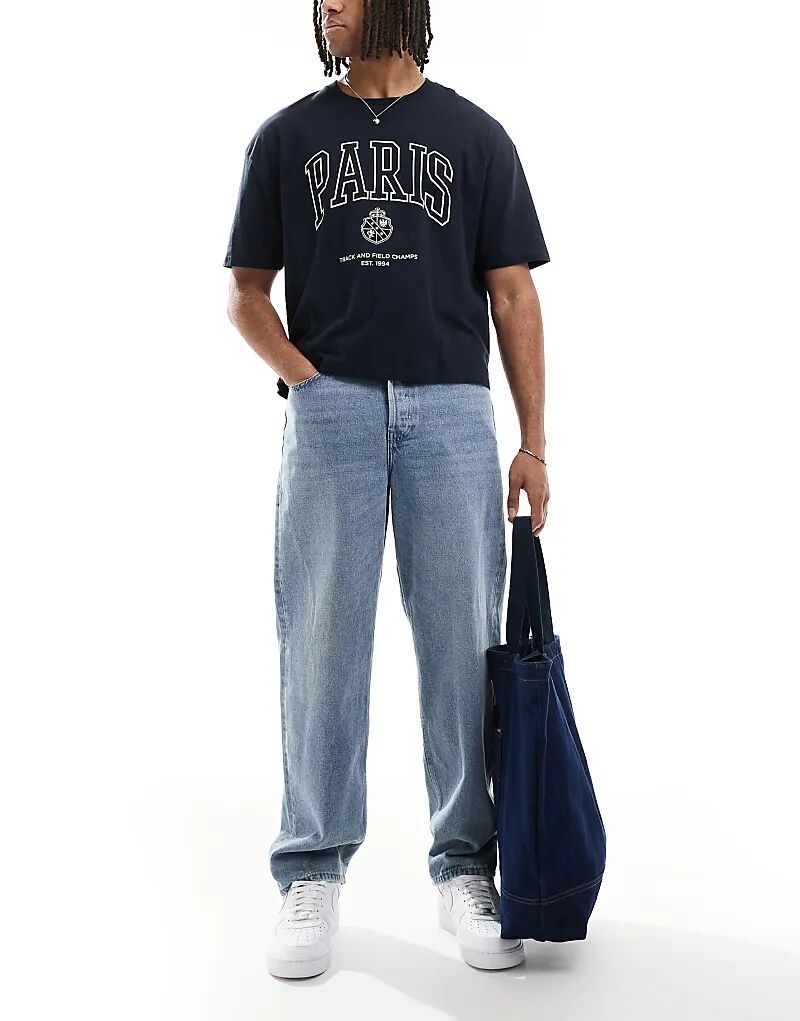 Джинсы мешковатого кроя ONLY & SONS светло-голубого цвета
Джинсы мешковатого кроя ONLY & SONS светло-голубого цвета