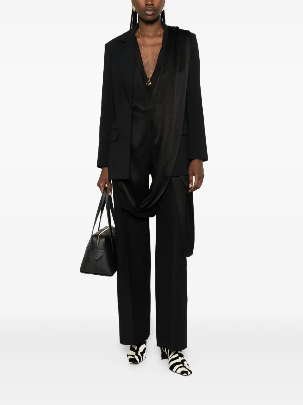 Однобортный пиджак Fallon Joseph, черный
Однобортный пиджак Fallon Joseph, черный