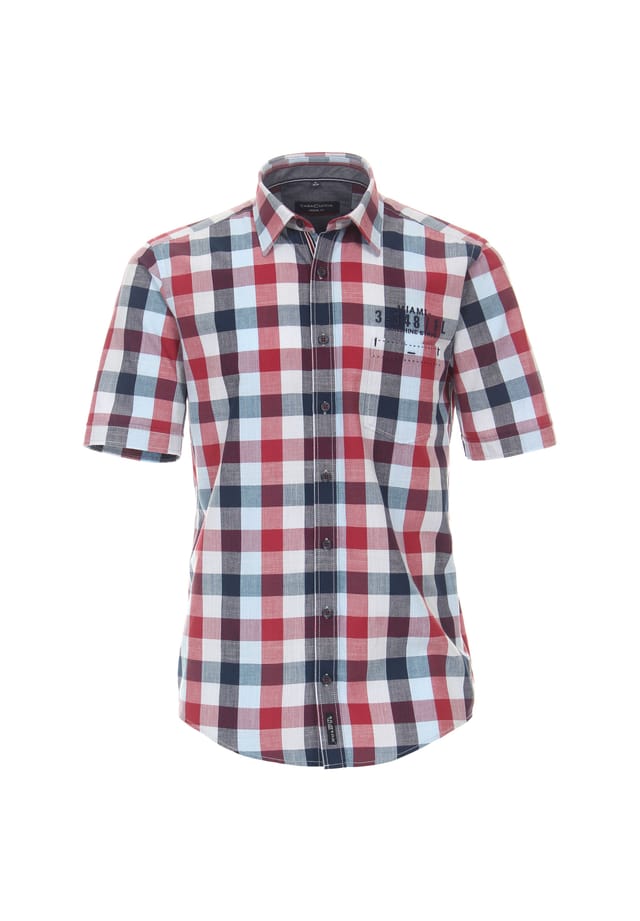 Повседневная рубашка с коротким рукавом в клетку свободного покроя Casamoda, красный
Повседневная рубашка с коротким рукавом в клетку свободного покроя Casamoda, красный