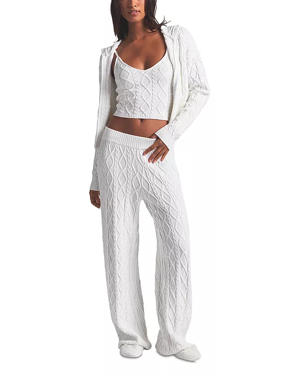 Вязаные брюки «Снежный зайчик» Skims, белый
Вязаные брюки «Снежный зайчик» Skims, белый