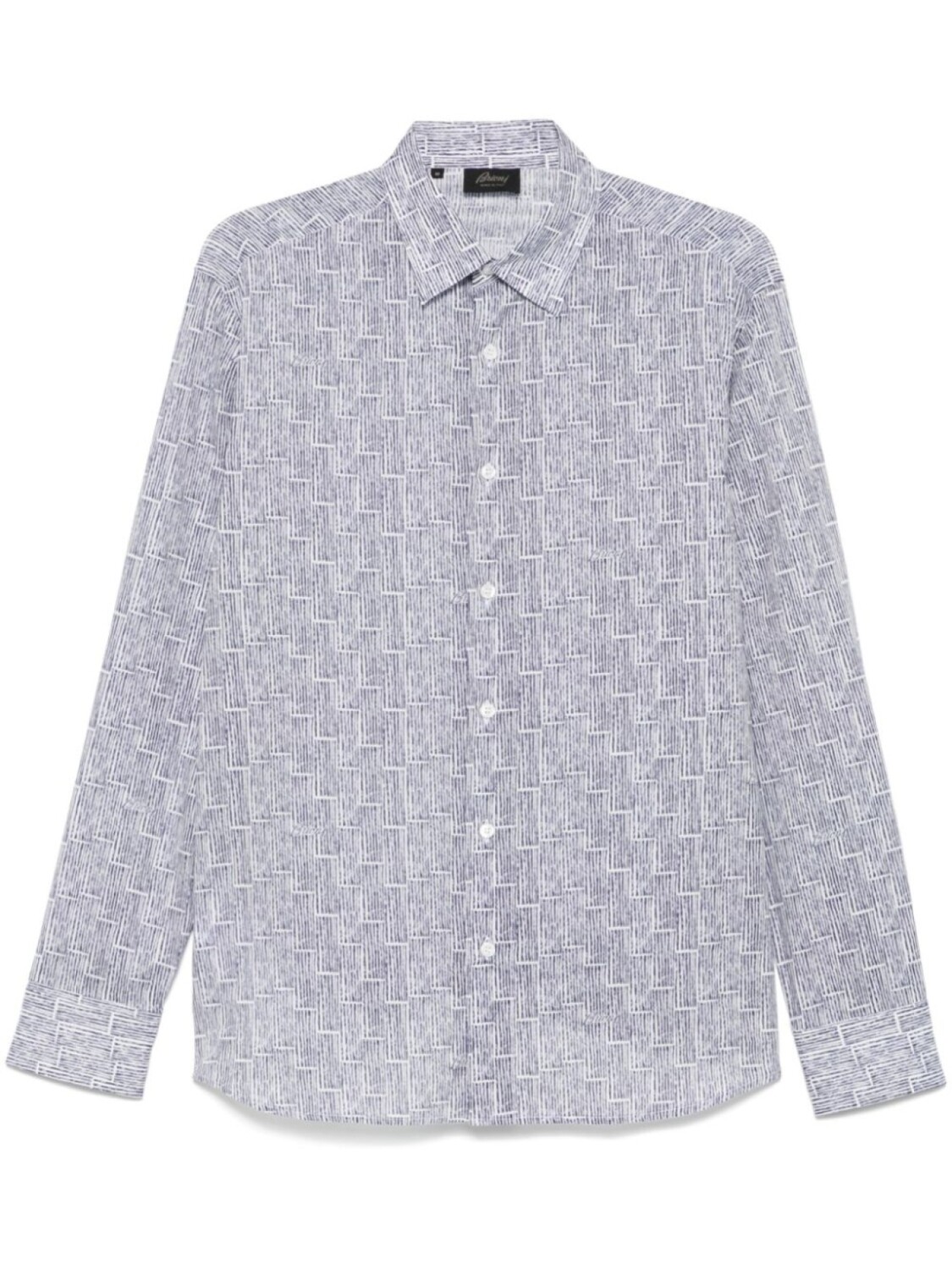 Brioni рубашка с принтом, синий
Brioni рубашка с принтом, синий