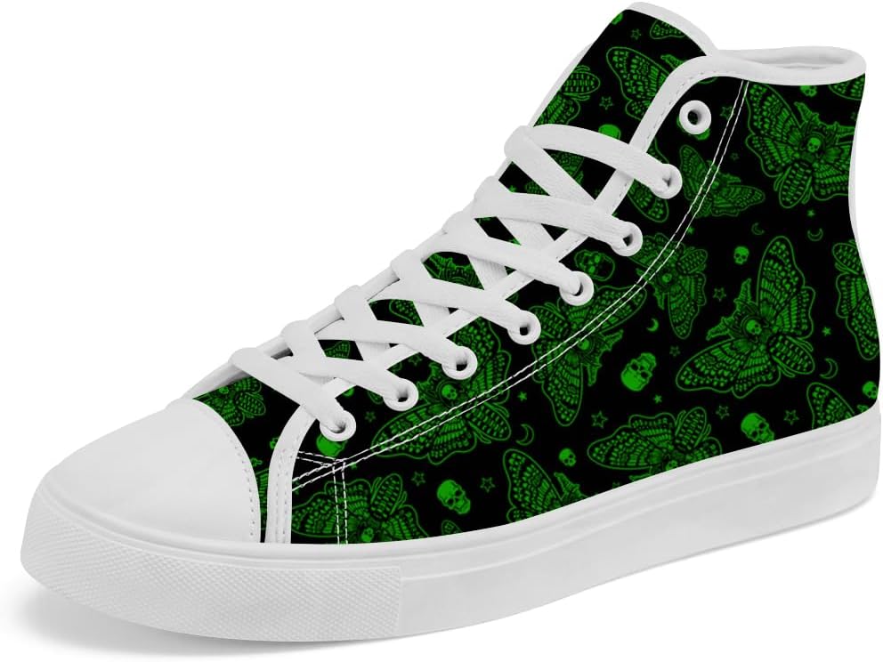 Кеды на высокой подошве Chebing Moth из холщовой ткани с черепом, шнуровка, повседневная обувь для женщин и мужчин, зеленый
Кеды на высокой подошве Chebing Moth из холщовой ткани с черепом, шнуровка, повседневная обувь для женщин и мужчин, зеленый