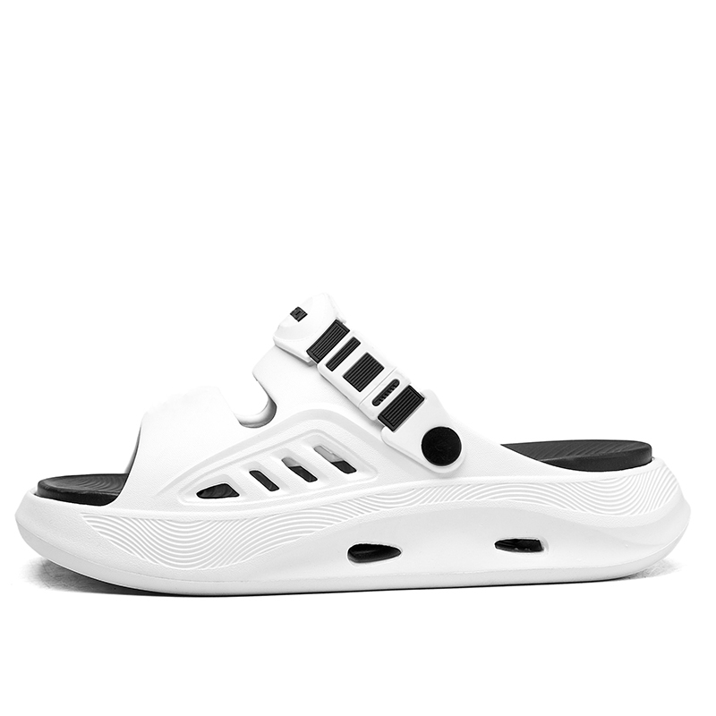 NANJIREN Пляжные сандалии унисекс бежево-коричневые бело-черные, цвет White Black 
NANJIREN Пляжные сандалии унисекс бежево-коричневые бело-черные, цвет White Black