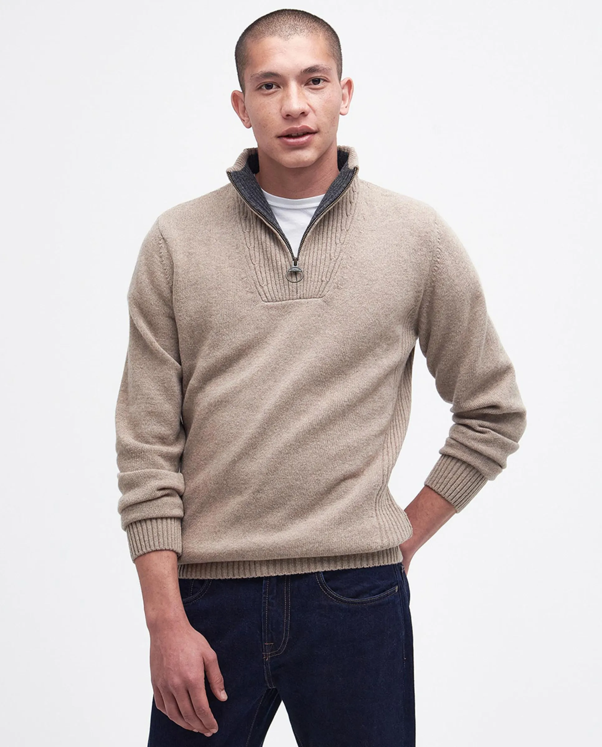 Мужской свитер с полумолнией Barbour, серый
Мужской свитер с полумолнией Barbour, серый