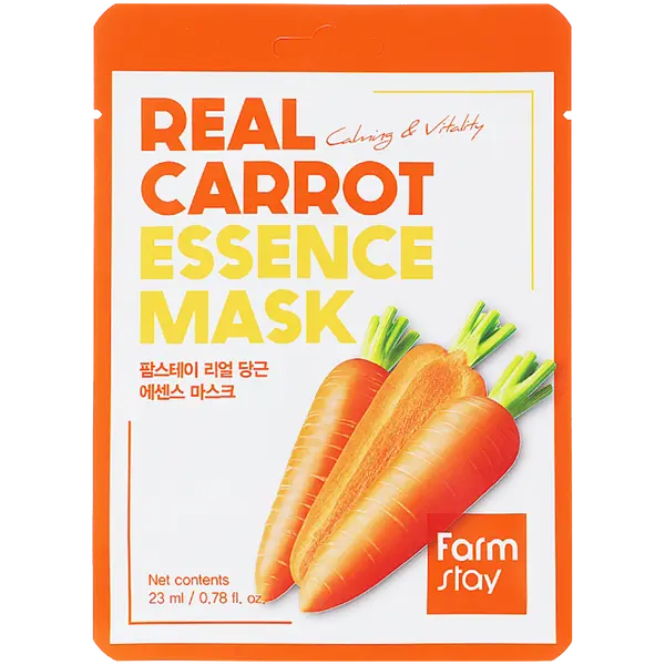 Маска для лица, 23 мл Farmstay Real carrot essence
Маска для лица, 23 мл Farmstay Real carrot essence