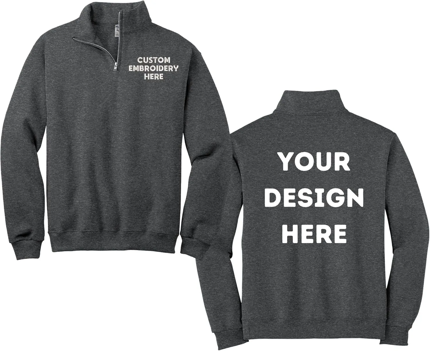 Кастомизированный свитшот Quarter Zip Pullover, дизайн спереди и сзади, 995M LOGO IMPRESSION
Кастомизированный свитшот Quarter Zip Pullover, дизайн спереди и сзади, 995M LOGO IMPRESSION