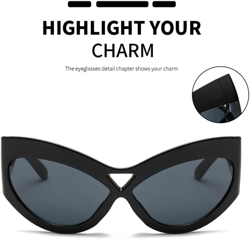 Солнцезащитные очки «кошачий глаз» в крупной оправе, ретро, с защитой от УФ-излучения UV400, с большими зеркальными дужками, в стиле панк, женские LANGSER, 1
Солнцезащитные очки «кошачий глаз» в крупной оправе, ретро, с защитой от УФ-излучения UV400, с большими зеркальными дужками, в стиле панк, женские LANGSER, 1
