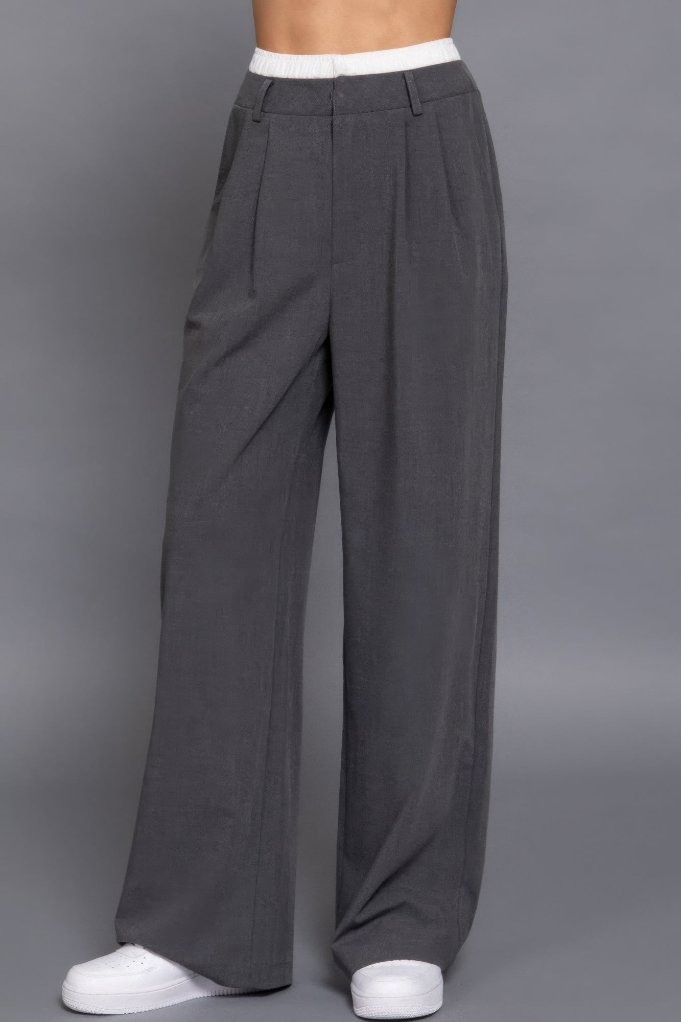 FASHNZFAB женские боксеры с контрастной талией прямые длинные брюки, цвет heather charcoal
FASHNZFAB женские боксеры с контрастной талией прямые длинные брюки, цвет heather charcoal