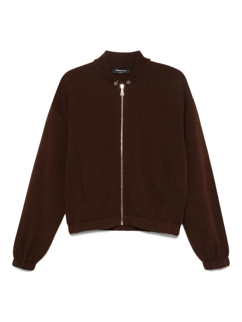 Кардиган на молнии в рубчик Fabiana Filippi, коричневый
Кардиган на молнии в рубчик Fabiana Filippi, коричневый