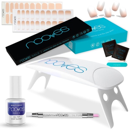 Набор Beauty Nude Starter Kit с 2 предварительно обработанными листами геля премиум-класса, УФ/светодиодной лампой для ногтей, глянцевым верхним покрытием для геля, полуотвержденными гелевыми ногтями, гелевой наклейкой для ногтей Nooves
Набор Beauty Nude Starter Kit с 2 предварительно обработанными листами геля премиум-класса, УФ/светодиодной лампой для ногтей, глянцевым верхним покрытием для геля, полуотвержденными гелевыми ногтями, гелевой наклейкой для ногтей Nooves