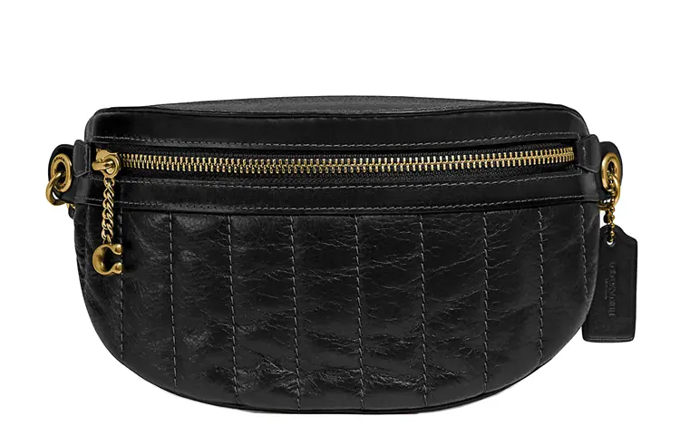 Кожаная стеганая наплечная сумка, кроссбоди, поясная сумка Trumpets для женщин черный COACH
Кожаная стеганая наплечная сумка, кроссбоди, поясная сумка Trumpets для женщин черный COACH
