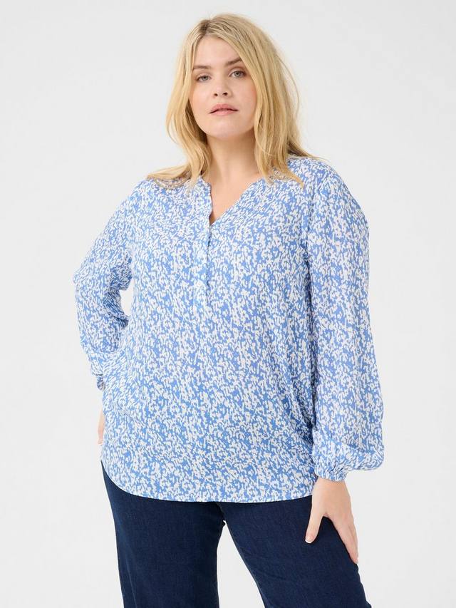 Рубашка с рисунком mahlena KAFFE Curve, синий/разноцветный
Рубашка с рисунком mahlena KAFFE Curve, синий/разноцветный