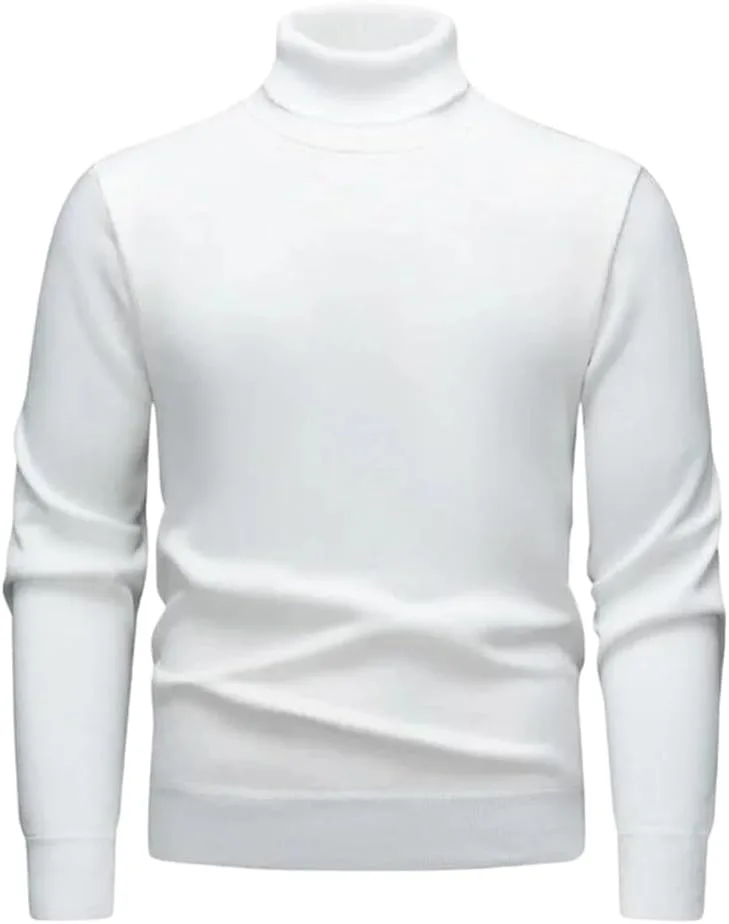 Мужской свитер с воротником-гольф slim fit
Мужской свитер с воротником-гольф slim fit