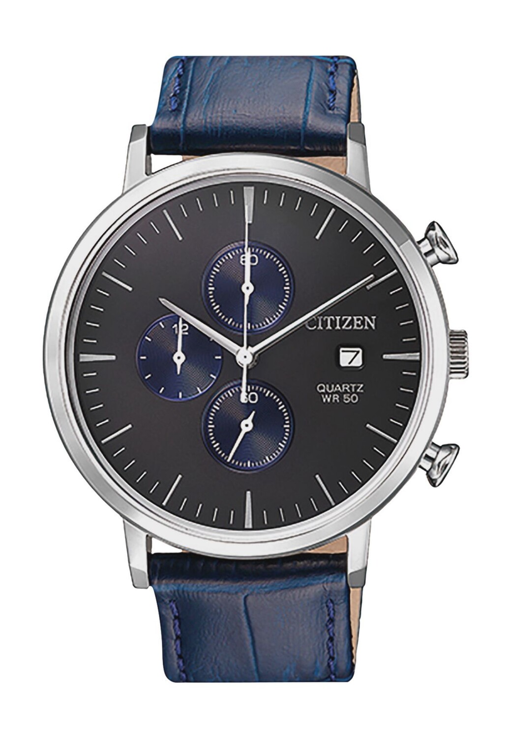 Мужской хронограф АН3610-04Н CITIZEN, синий
Мужской хронограф АН3610-04Н CITIZEN, синий