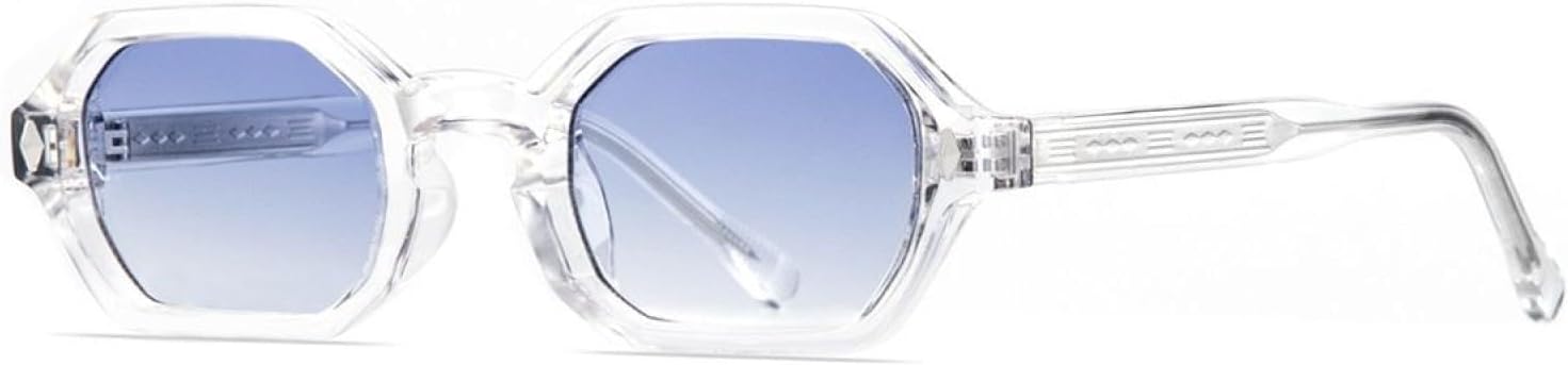 Солнцезащитные очки в винтажной шестиугольной оправе, маленькие, для женщин и мужчин, роскошные, популярные, в стиле панк, с заклепками, для вождения TVTBBVV, Clear Blue
Солнцезащитные очки в винтажной шестиугольной оправе, маленькие, для женщин и мужчин, роскошные, популярные, в стиле панк, с заклепками, для вождения TVTBBVV, Clear Blue