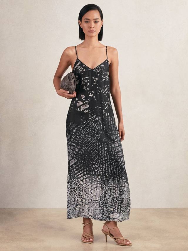 Платье-комбинация Lornie с абстрактным анималистичным принтом Reiss, Navy
Платье-комбинация Lornie с абстрактным анималистичным принтом Reiss, Navy