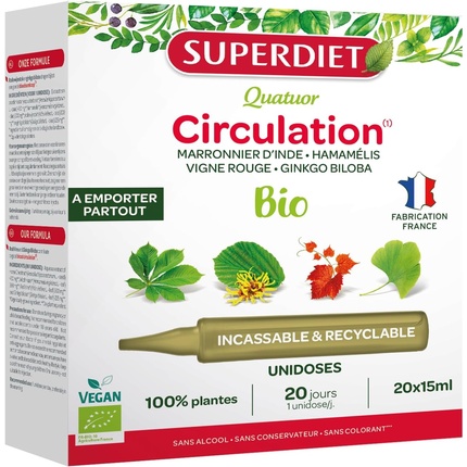 Quatuor Circulation Bio Light Legs with Chestnut Superdiet
Quatuor Circulation Bio Light Legs with Chestnut Superdiet