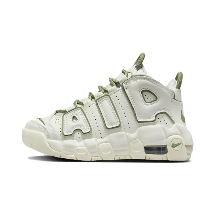 Баскетбольные кроссовки Air More Uptempo для детей дошкольного возраста Nike, белый/оливковый/зеленый 
Баскетбольные кроссовки Air More Uptempo для детей дошкольного возраста Nike, белый/оливковый/зеленый