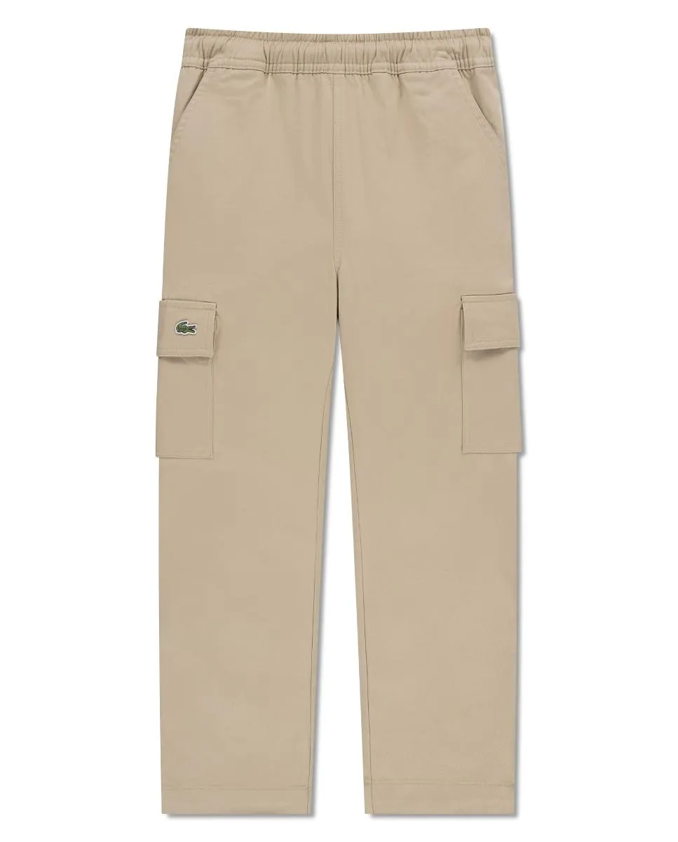 Брюки карго из эластичного саржи для мальчика Lacoste, коричневый
Брюки карго из эластичного саржи для мальчика Lacoste, коричневый