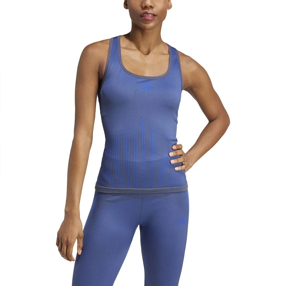 Спортивный топ adidas Aeroknit tank, синий 
Спортивный топ adidas Aeroknit tank, синий