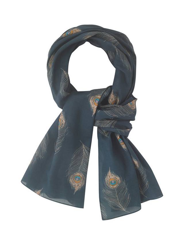 Шарф из шерсти с павлиньими перьями Their Nibs, Navy
Шарф из шерсти с павлиньими перьями Their Nibs, Navy