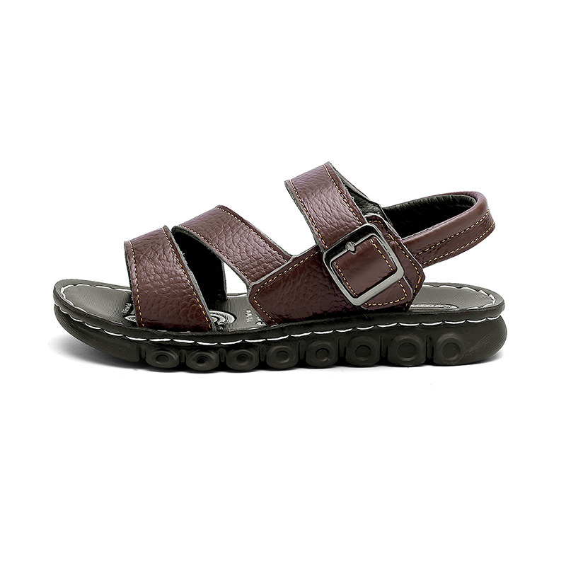 Нескользящие, износостойкие и бесшумные детские сандалии. SHIBU, коричневый 
Нескользящие, износостойкие и бесшумные детские сандалии. SHIBU, коричневый