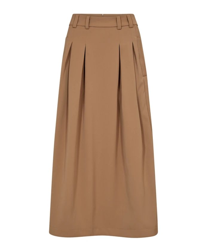 Плиссированная юбка с петлями для ремня и карманами. Co'Couture, бежевый
Плиссированная юбка с петлями для ремня и карманами. Co'Couture, бежевый
