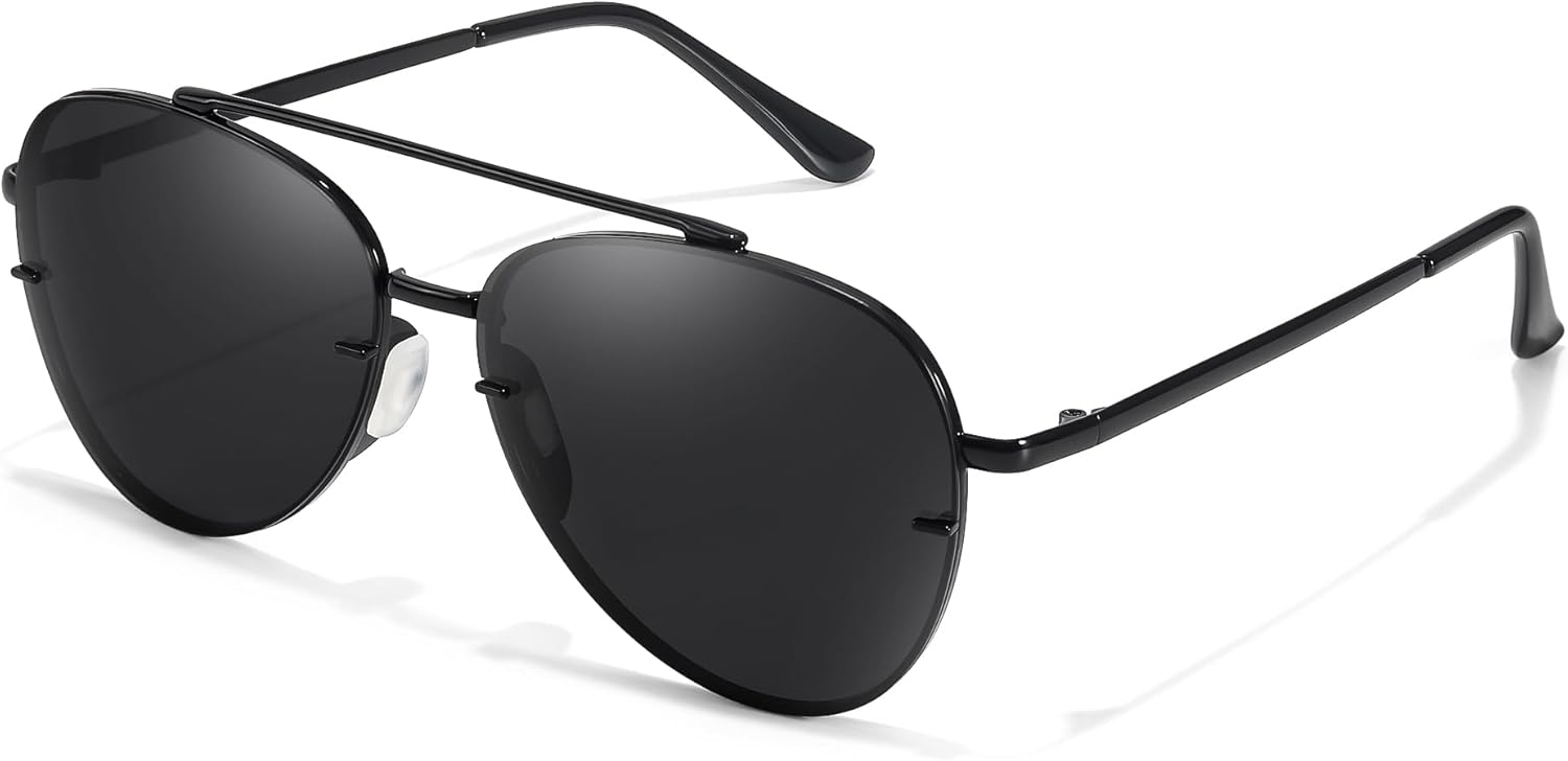 Солнцезащитные очки-авиаторы TJUTR, предотвращающие спутывание, для женщин и мужчин, металлическая оправа, поляризованные, с защитой от УФ-излучения UV400, идеально подходят для вождения, A02 Black/Grey
Солнцезащитные очки-авиаторы TJUTR, предотвращающие спутывание, для женщин и мужчин, металлическая оправа, поляризованные, с защитой от УФ-излучения UV400, идеально подходят для вождения, A02 Black/Grey
