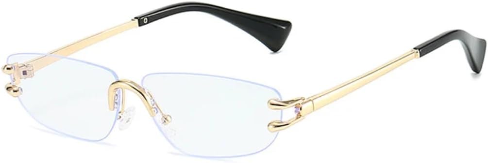 Солнцезащитные очки с защитой от УФ-излучения UV400 | Без оправы, металлические, в стиле «кошачий глаз» | для женщин и мужчин, для занятий спортом на открытом воздухе и вождения DSVIGF, Gold
Солнцезащитные очки с защитой от УФ-излучения UV400 | Без оправы, металлические, в стиле «кошачий глаз» | для женщин и мужчин, для занятий спортом на открытом воздухе и вождения DSVIGF, Gold