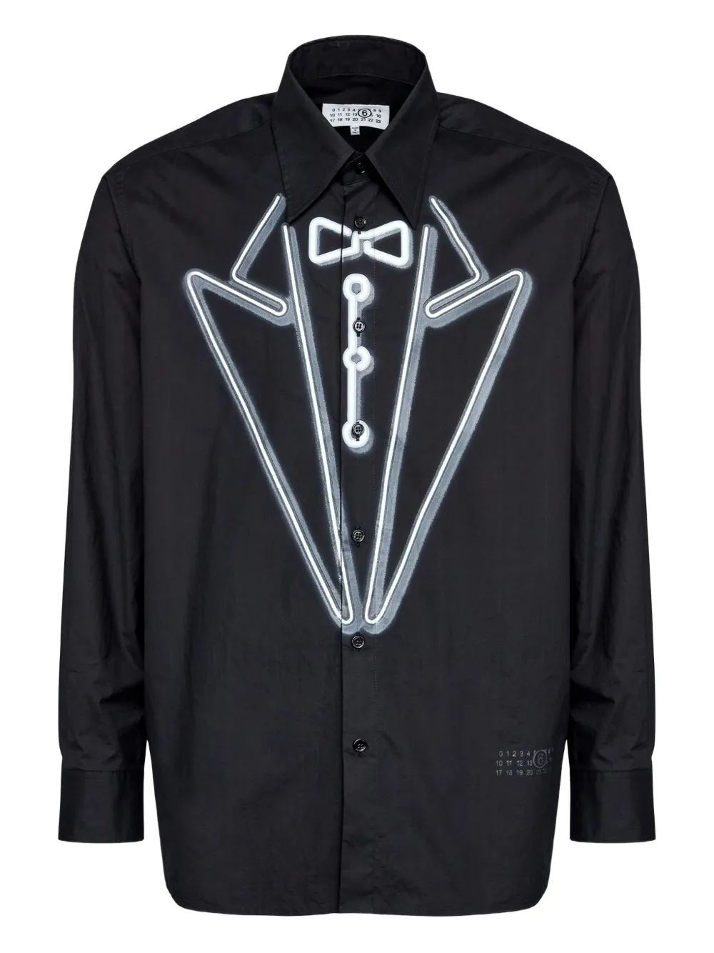 Рубашка с длинными рукавами и принтом MM6 Maison Margiela, черный
Рубашка с длинными рукавами и принтом MM6 Maison Margiela, черный