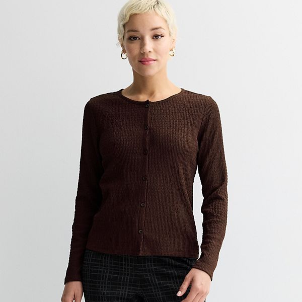 Женский топ на пуговицах с длинным рукавом Nine West, Chocolate Brown
Женский топ на пуговицах с длинным рукавом Nine West, Chocolate Brown