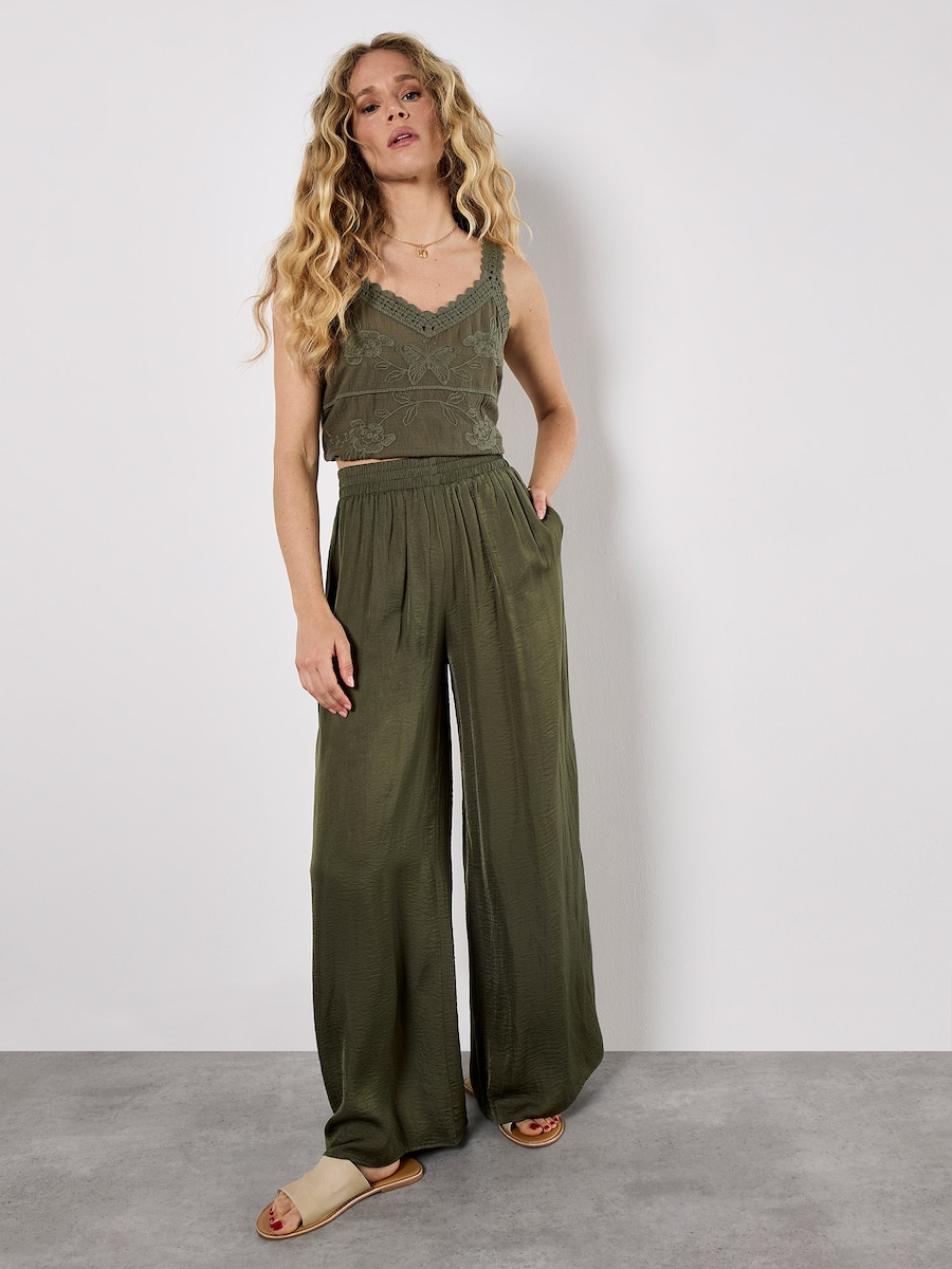 Широкие брюки Apricot, хаки
Широкие брюки Apricot, хаки