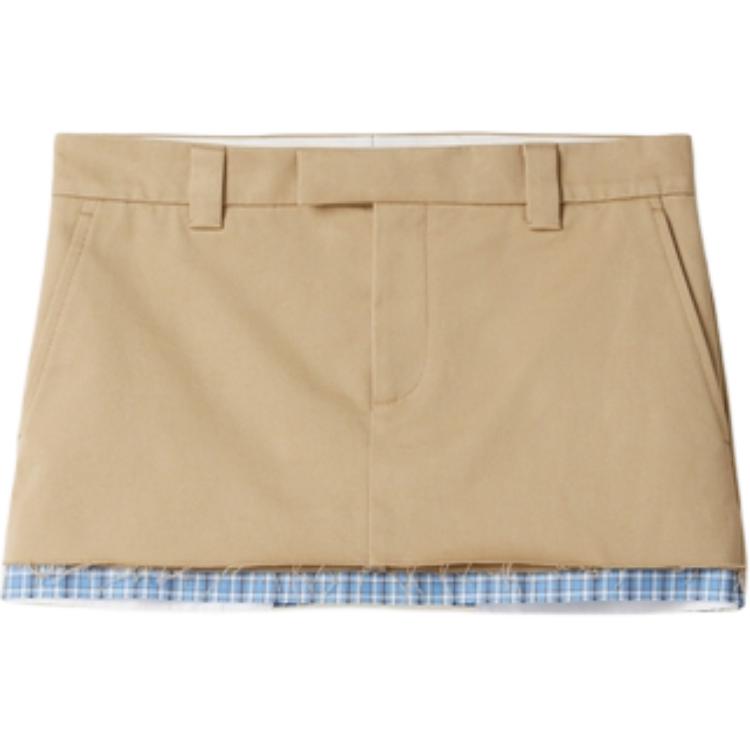 Юбка с контрастной отделкой MIU MIU, серый
Юбка с контрастной отделкой MIU MIU, серый