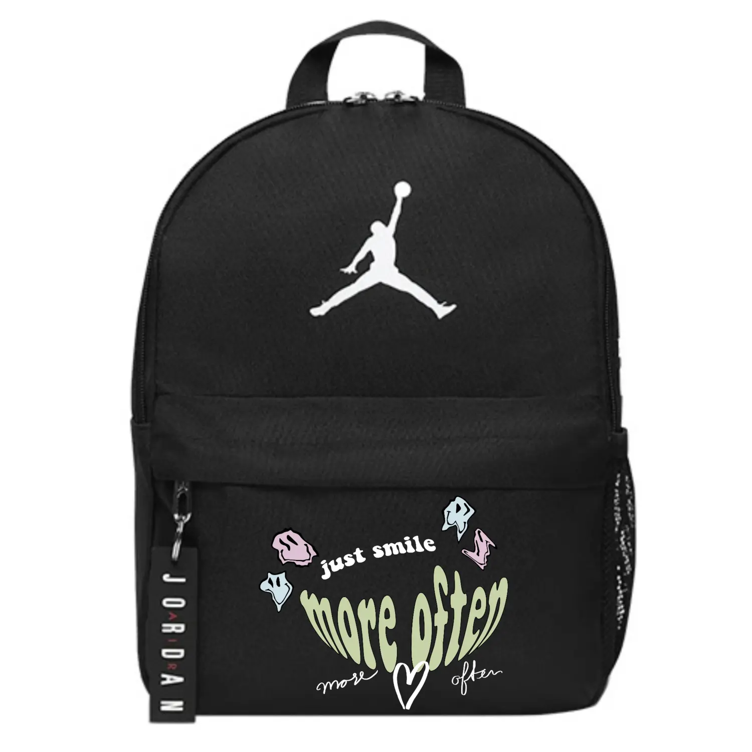 Jordan Полиэстеровый рюкзак обычный унисекс черный, Smile
Jordan Полиэстеровый рюкзак обычный унисекс черный, Smile